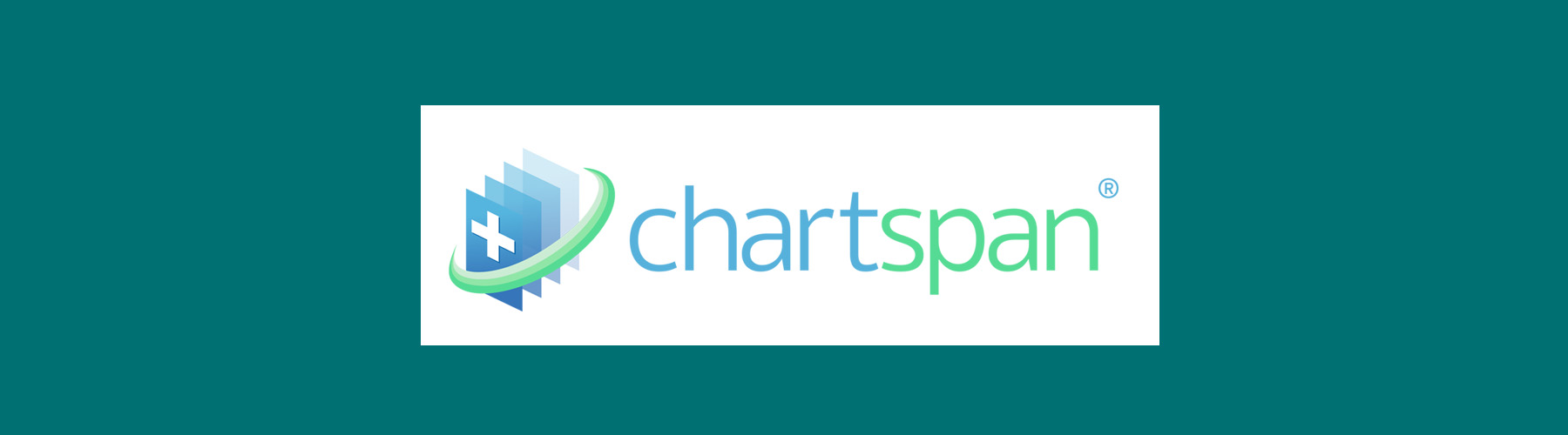 ChartSpan logo on a background of teal